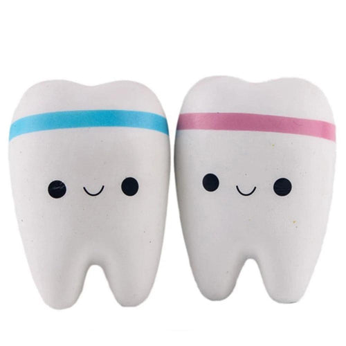 Blue/Pink Tooth Squeeze Toy