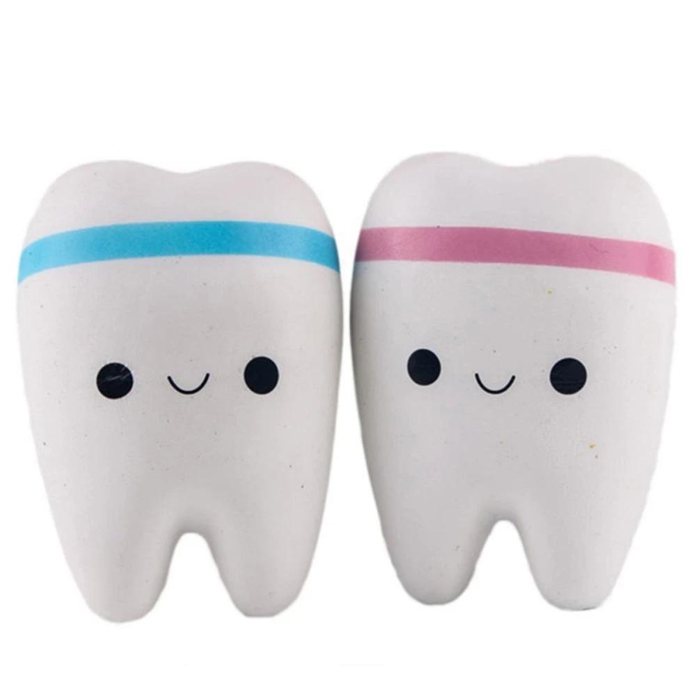 Blue/Pink Tooth Squeeze Toy