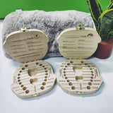 Wooden Kids Baby Tooth Storage Box