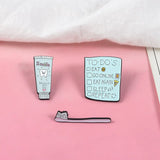 Oral Hygiene Themed Metal Pins