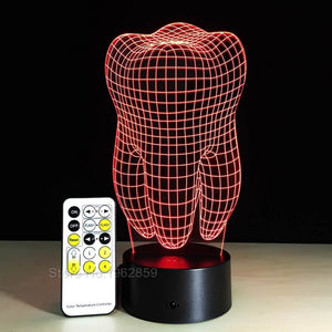 3D LED Tooth Lamp